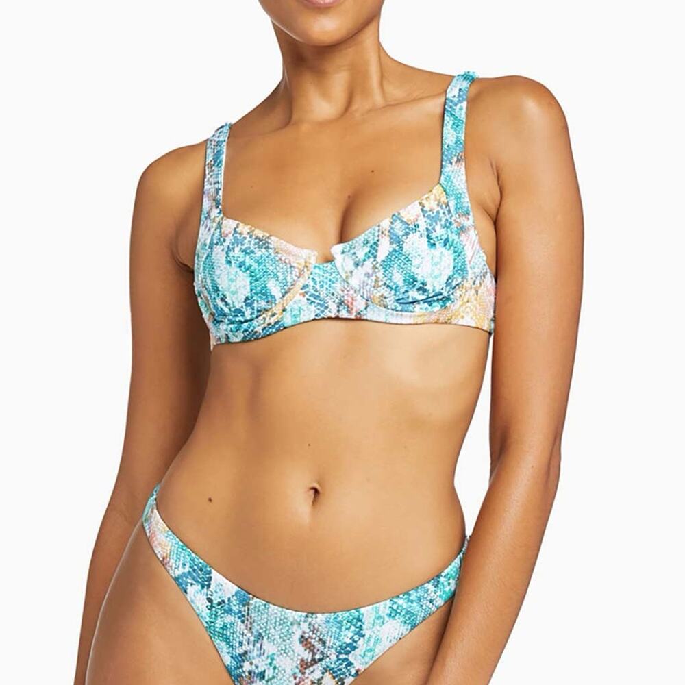 Vitamin A Bermuda Ecorib Bikini Top Size S Nwot